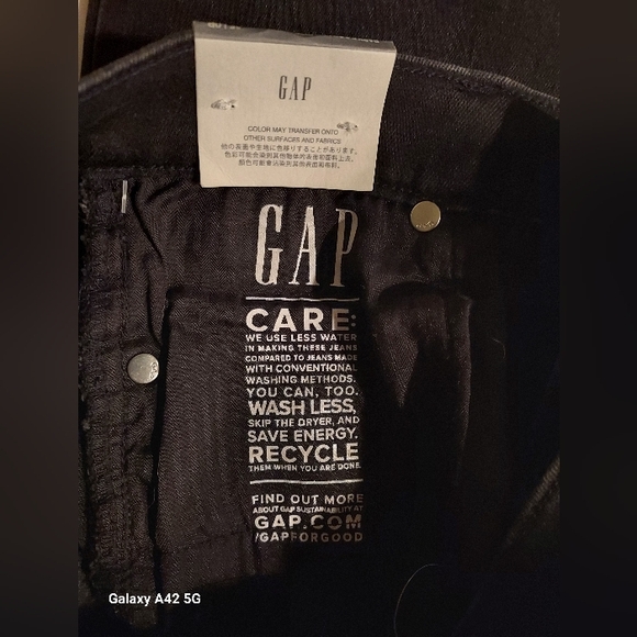 NWT GAP Baby boot mid rise jean, black 25 petite - Picture 6 of 8